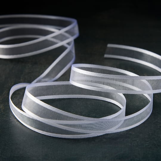 24 Pack: 3/8'' x 5yd. Sheer Satin Edge Ribbon by Celebrate It™